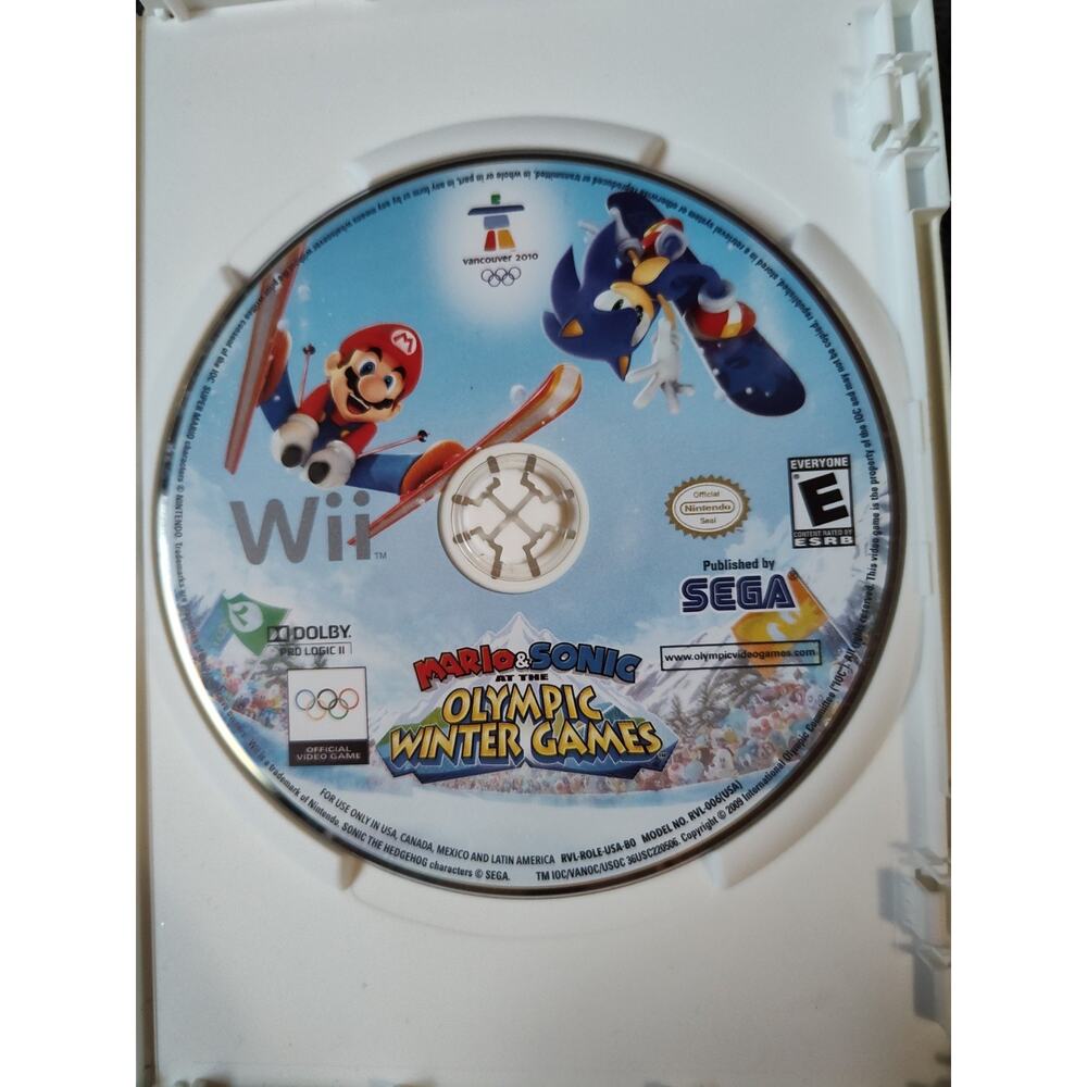 SEGA Mario & Sonic Olympic Winter Games Nintendo Wii Sports Multiplayer NTSC-U/C - Picture 3 of 4